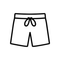 Outline of bathing suit trunks illustration design element vector