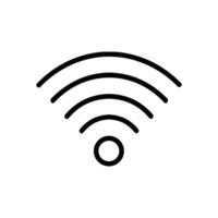 Wifi symbol with radiating arcs icon illustration element vector