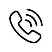 Telephone receiver emitting sound waves illustration design element vector