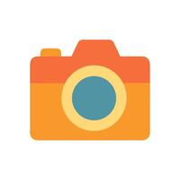 A colorful simplified camera graphic vector