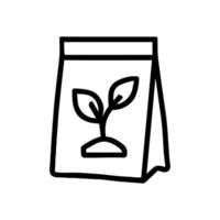 Seed packet sprouting hope and growth icon illustration element vector
