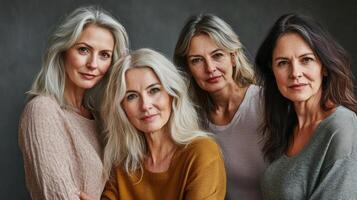 Five women are posing for a photo
