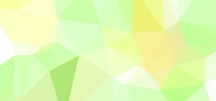 Abstract geometric polygonal pattern, shades of green and yellow vector