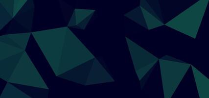 Dark abstract backdrop with angular shapes of teal against a black vector