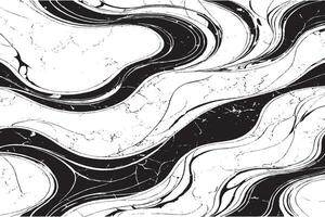 Elegant abstract black and white marble wave texture, perfect for backgrounds, branding, packaging, or web design. High-resolution and royalty-free. Ideal for modern creative projects. vector
