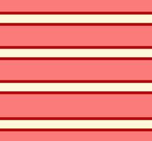 Seamless pattern of red and light yellow horizontal stripes. vector