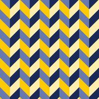 Repeating chevron pattern in yellow and navy blue. vector