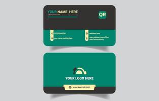 Artistic Business Card Design Template vector
