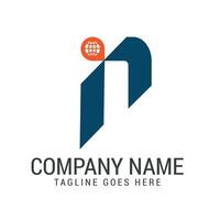 Creative Letter N Web or World Modern, and Elegant Logo Design vector