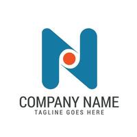 Creative Letter N Web Modern, and Elegant Logo Design Templates vector