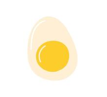 Simple illustration of a sunny side up egg on a white background vector