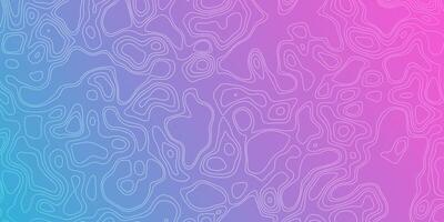 Abstract contour lines create a colorful gradient background with topographic features vector