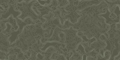 Intricate green contour lines depicting a topographic map design on textured background vector