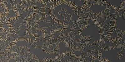 Modern abstract design featuring contour lines against a dark background vector