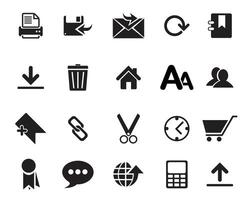 Web icons set , web and communication icons for web computer and mobile vector