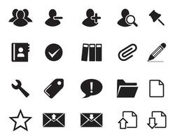 Web icon set symbol . flat editable isolated set of icons vector