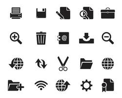 Web icon set , web and graphic icons for web computer and mobile vector