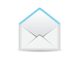 Unfold open envelope, greeting card envelope concept illustration flat design eps10, graphic element for landing page, empty state app or web ui, etc vector