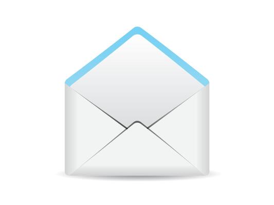 Unfold open envelope, greeting card envelope concept illustration flat design eps10, graphic element for landing page, empty state app or web ui, etc