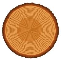 Tree trunk with ring illustration vector