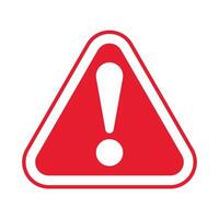 Red caution warning sign. Warning sign with exclamation mark. Alerts warn in triangle. Road sign alert. vector