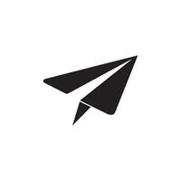 Paper Plane Icon Minimalist Send or Message Symbol Illustration vector