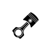 Engine Piston Icon Isolated on White Background vector