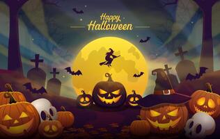 halloween theme background design image vector