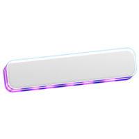 3D Lower Third Element with Shadow Effect png
