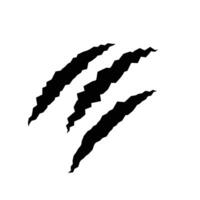 Sharp Claw Scratch Set. Ripped Paper or Monster Slash Marks vector