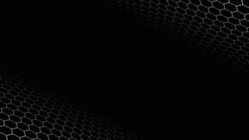 Black Hexagon Futuristic Technology Background Design . vector