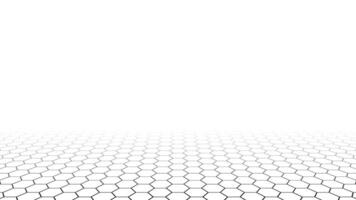 Futuristic Hexagonal White Background Digital Pattern Design vector