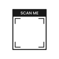 Scan Me Modern UI Label for QR Interface Design vector