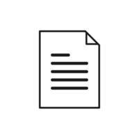 Document iconisolated on white background. File copy icon for web and application vector