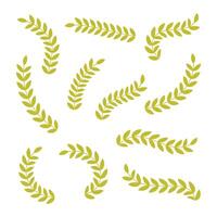 Laurel Leaf Collection Elements for Design vector
