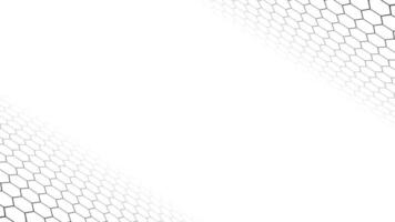 Hexagon Pattern White Background Minimal Abstract Tech Design vector