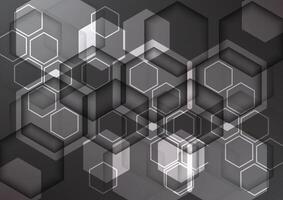 Hexagon geometric technology abstract background. Graphic for signal connection online and futuristic internet concept vector