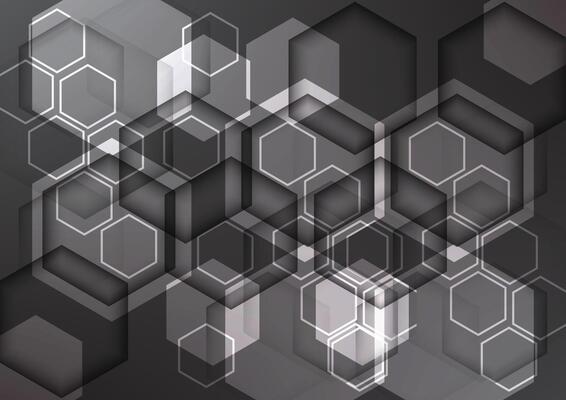 Hexagon geometric technology abstract background. Graphic for signal connection online and futuristic internet concept
