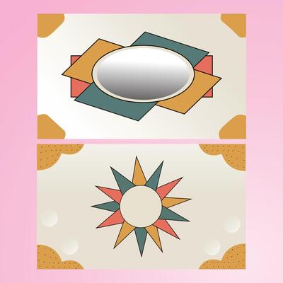 Flat design retro pop art style background. Comic rays illustrations in retro style.