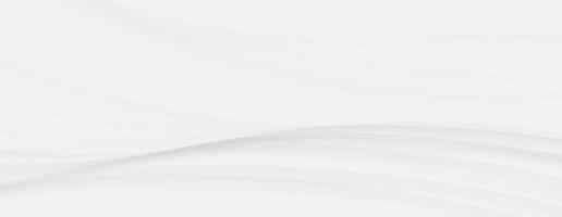 White abstract wave background elegant clean flowing lines modern minimalist light subtle curves vector