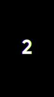 animation 5 second to zero countdown with glitch distortion effect. 4k vertical video