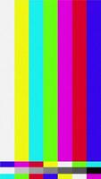 Animation no signal background static color noise glitch error damage bad interference.4k vertical video