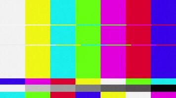 Animation background static color with noise and glitch. animated error damage bad interference and no signal video
