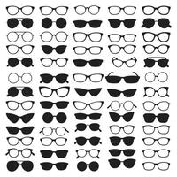 A Collection of Spectacles Various Styles and Eyewear Options vector