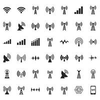 Wireless Signal Strength Icons For Communication Technology Concepts vector