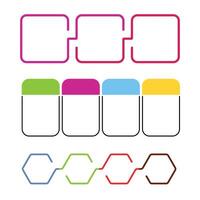 Visual representation of process, steps, and workflow in an infographic format vector