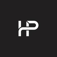 Alphabet Letters HP PH Creative Logo Initial Based Monogram Icon. vector