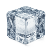An ice cube on transparent background png