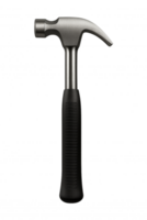 A Hammer with red handle isolated on transparent background png