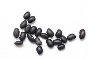 Black beans seeds isolated photo